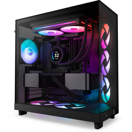 Nzxt f240 rgb core ventiladores de caja (negro, 2 piezas, 240 x 120 x 26 mm)