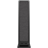 Carcasa minitorre negra con diseño fractal (negro | 2x USB-A | 1x USB-C)