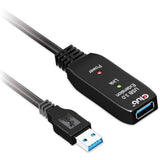 Cable de extensión repetidor activo USB 3.2 Gen1 Club 3D (negro, 5 metros)