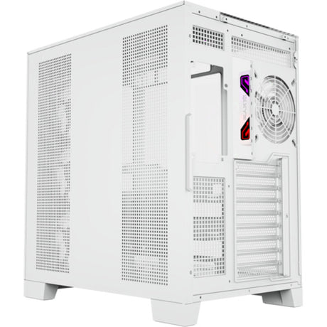 Carcasa de torre midi Xyz PC Gear Tesseract A-RGB (blanco | 2x USB-A | 1x USB-C | RGB | Vidrio templado)