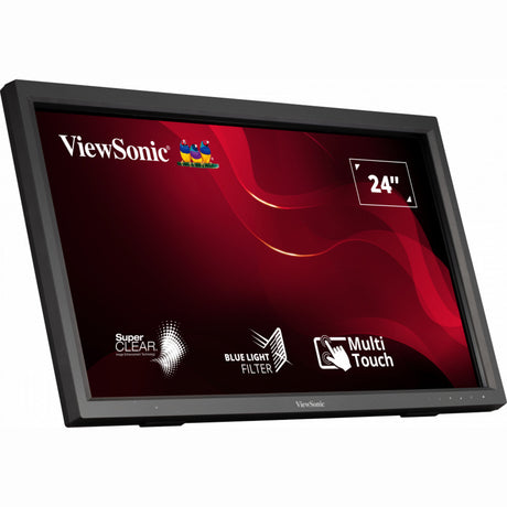 Monitor táctil IR Viewsonic TD2423 24 (negro, 1x HDMI, VGA, DVI-D, USB-A, USB-B)