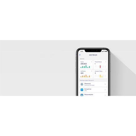Sistema WiFi de malla Eero 6+, enrutador de malla de 3 piezas (blanco)