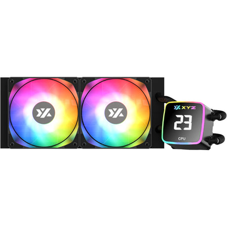 Xyz pc gear aquapulse aio 240 refrigeración por agua (negro, argb, pwm)
