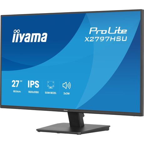 Monitor Iiyama prolite x2797hsu-b1 27 (negro, 120hz, HDMI, display port, USB-C, audio)