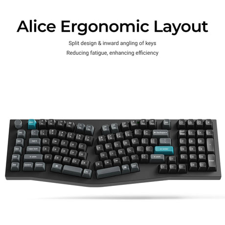 Teclado mecánico personalizado inalámbrico Keychron q13 ultra-m1 8k (negro, diseño estadounidense (qwerty), rojo seda pom, 96%, rgb, intercambio en caliente, 8k, 2,4 ghz | bluetooth 5.2 | usb-c)