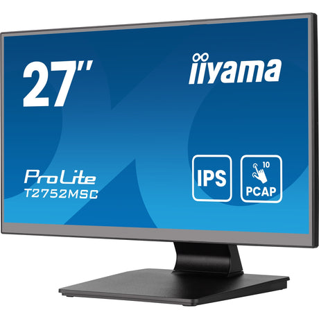 Monitor de pantalla táctil Iiyama prolite t2752msc-b1ag 27 (negro, HDMI, display port, 2x USB-A, USB-B)