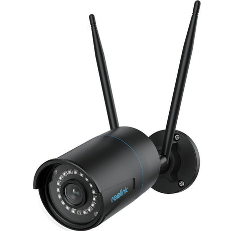 Reolink W320-B - Cámara de seguridad exterior de 5 MP, WiFi 2.4 5 GHz, detección de personas, vehículos, animales, visión nocturna de 30 metros