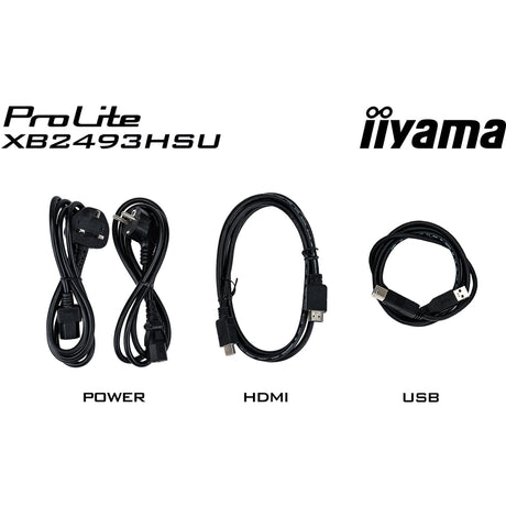 Monitor Iiyama prolite xb2493hsu-b1 23,8 (negro (mate), 120 Hz, HDMI, display port, USB, audio)