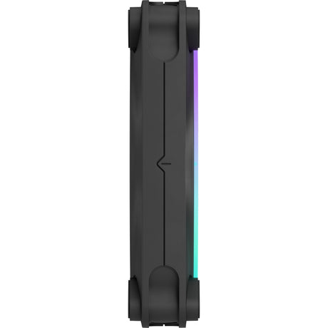 Fractal design impulse 12 ventiladores de caja rgb (negro, 3 piezas, 120 x 120 x 25 mm, pwm)