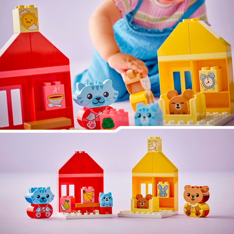Lego duplo - hábitos diarios - juguetes de construcción para comer y dormir (10414)