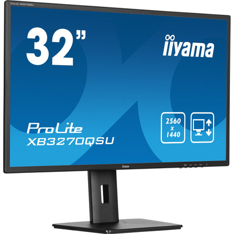 Monitor Iiyama prolite xb3270qsu-b1 31,5 (negro, HDMI, display port, 3x USB-A, USB-B)