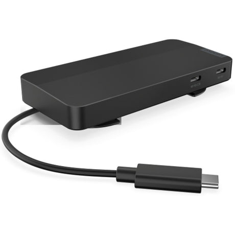Base de viaje Lenovo USB-C para 2 pantallas (con adaptador) estación de acoplamiento (negra)