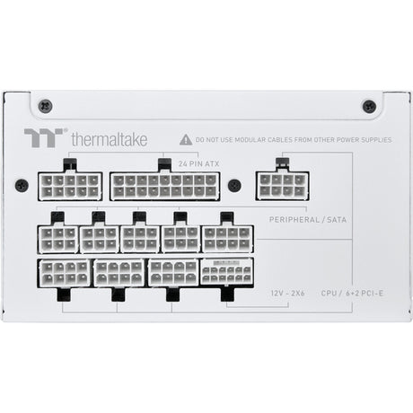 Fuente de alimentación modular Thermaltake Toughpower GT Snow de 1000 vatios (blanca, 5x pcie)