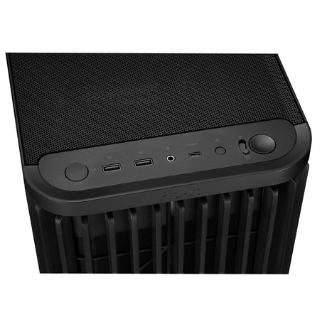 Asus proart pa401 wood edition - carcasa de torre midi con panel metálico (negro | 2x USB-A | 1x USB-C)
