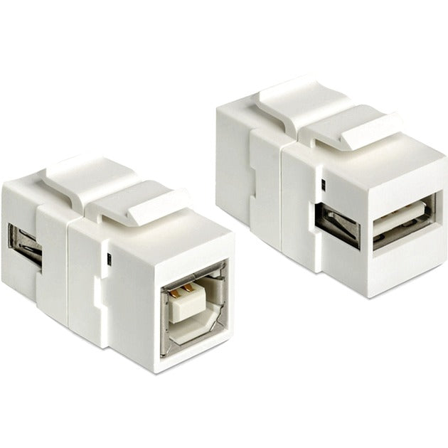 Módulo Keystone de Delock Conexión USB 2.0 A a USB 2.0 B (para soportes Keystone con 19,2x14,9 mm)