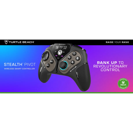 Controlador inteligente inalámbrico Turtle Beach Stealth Pivot (negro, USB Bluetooth de 2,4 GHz, PC, Xbox, Android)