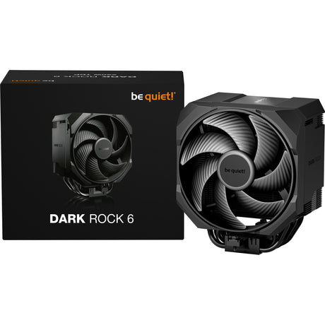 ¡Tranquilizarse! Enfriador de CPU Dark Rock 6 (negro, conector de ventilador PWM de 4 pines)