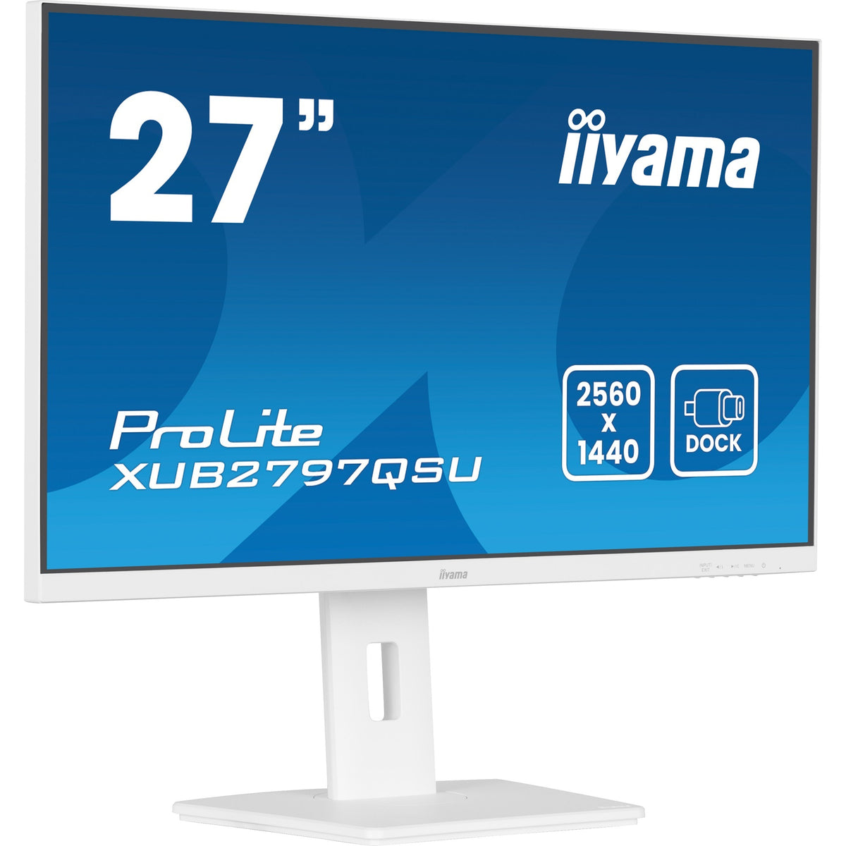 Monitor Iiyama prolite xub2797qsu-w2 27 (blanco, HDMI, display port, 2x USB-A, USB-B)