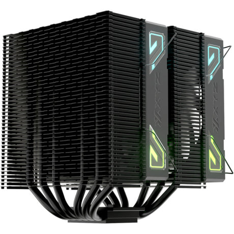 Enfriador de CPU Xyz PC Gear Thermax 6 Duo RGB (negro, ARGB, PWM)