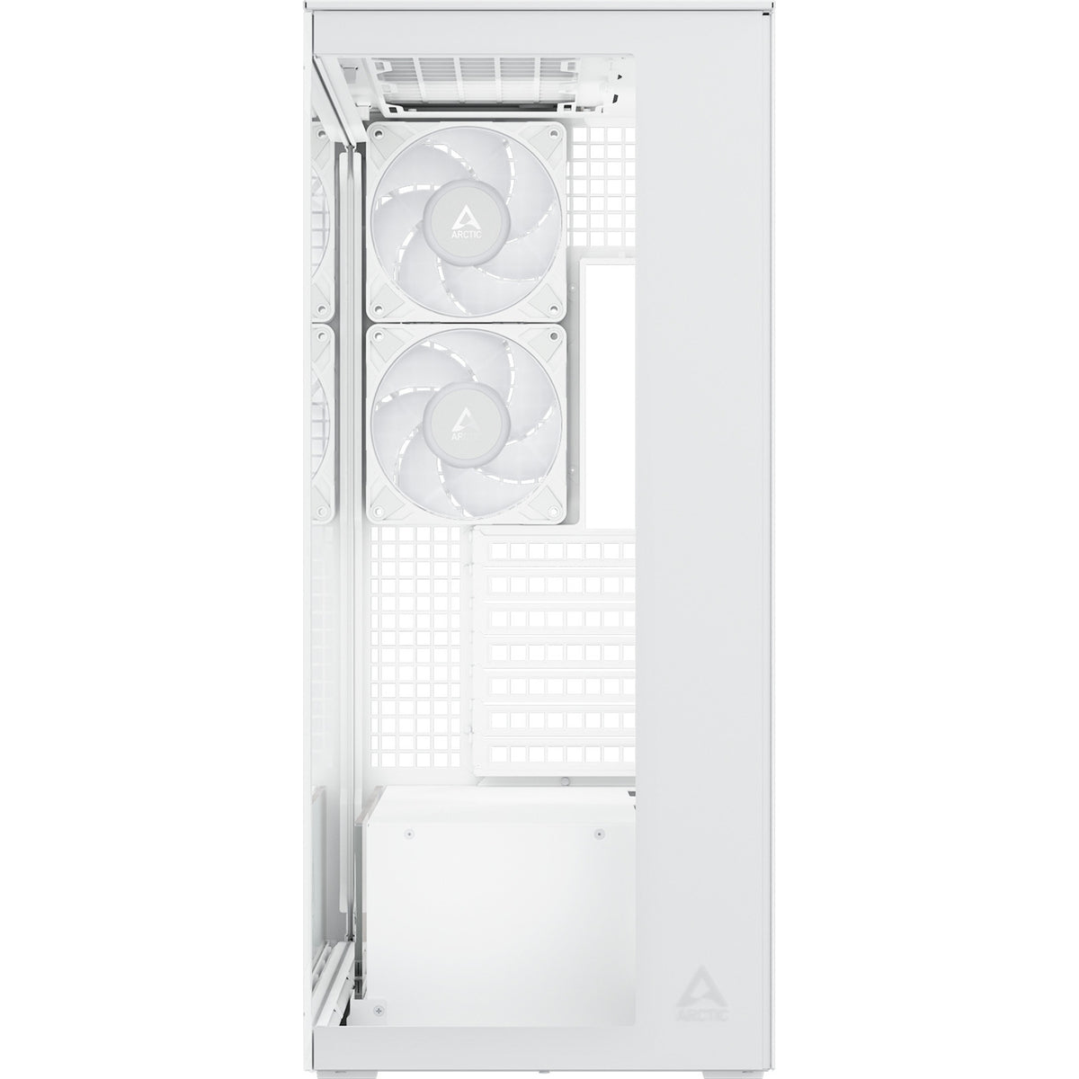 Carcasa de torre midi Arctic xtender vg (blanco | 2x USB-A | 1x USB-C | RGB | vidrio templado)