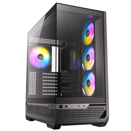 Carcasa torre midi Antec c7 argb (negro | 2x USB-A | 1x USB-C | vidrio templado)