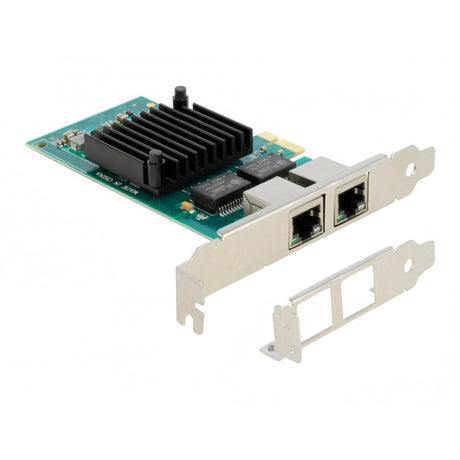 Delock tarjeta pci express x1 2 x rj45 gigabit lan i350 adaptador de red