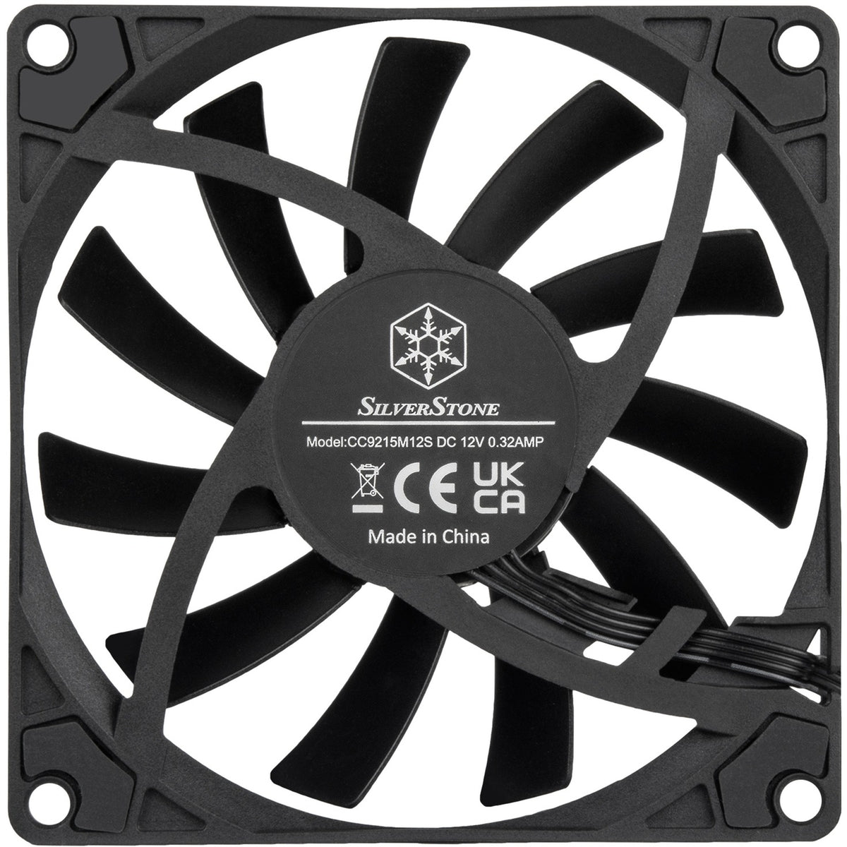Silverstone air slimmer 90 ventilador para caja (negro, 92 x 92 x 15 mm, pwm)