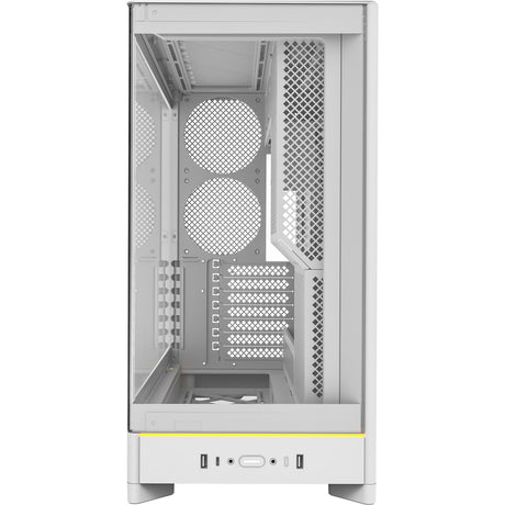 Carcasa midi torre Montech HS02 (blanca | 2x USB-A | 1x USB-C | RGB | vidrio templado)
