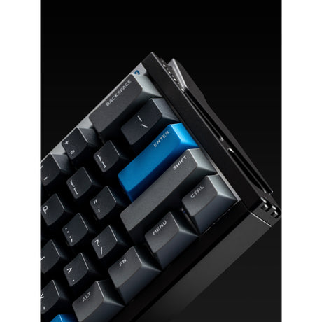 Teclado para juegos con interruptor magnético Iqunix ez60 (negro, diseño estadounidense (qwerty), rastro de estrella gateron, 60%, rgb, teclas pbt de doble disparo)
