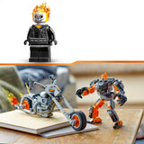 Lego marvel - moto mech del jinete fantasma, juguete de construcción (76245)