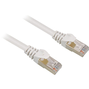 Cable de red Sharkoon SFTP, RJ-45 con Cat.6 (blanco, 5 metros)