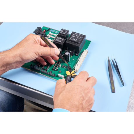 Wiha Juego de pinzas SMD, alicates de agarre ESD profesionales (negro)