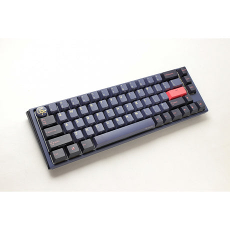 Teclado mecánico Ducky one 3 cosmic blue SF RGB (azul oscuro, diseño de EE. UU. (Qwerty), Cherry MX Red, 65 %, LED RGB, PBT de doble disparo, intercambiable en caliente, mecánica Quack)