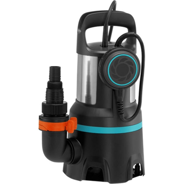 Bomba de agua sucia Gardena 16000 bombas sumergibles y de presión (acero inoxidable negro, 450 vatios)