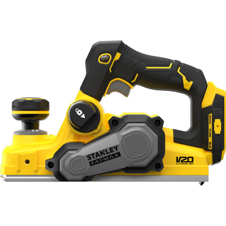 Cepilladora eléctrica sin escobillas Stanley fatmax v20 18v (negro amarillo, batería y cargador no incluidos)