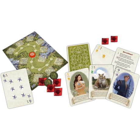 El duende blanco juega al zorro en el bosque: juego de cartas a dúo (holandés, 2 jugadores, 30 minutos, a partir de 10 años)