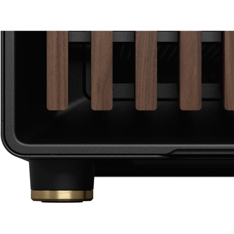 Carcasa de torre midi norte con diseño fractal (color madera negra | 2x USB-A | 1x USB-C | vidrio templado)