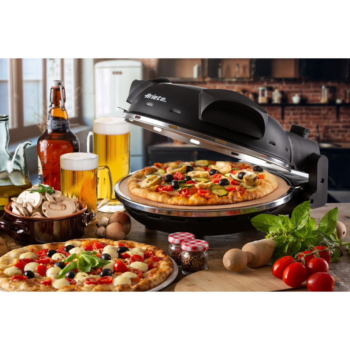 Horno para pizzas Ariete 0917 00 (negro)