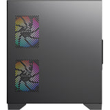 Carcasa de torre midi Xyz PC Gear Titanium View Lite (negro | 2x USB-A | vidrio templado)