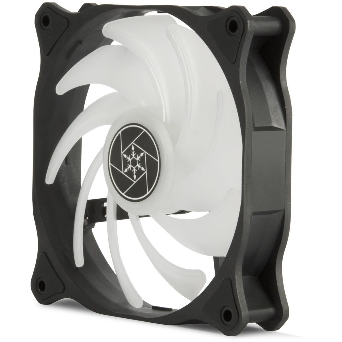 Silverstone air blazer 120r rgb ventilador de caja (negro, 120 x 25 x 120 mm, pwm)
