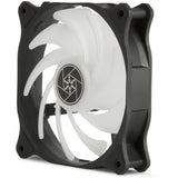 Silverstone air blazer 120r rgb ventilador de caja (negro, 120 x 25 x 120 mm, pwm)