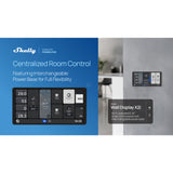 Panel de control Shelly wall display x2i (negro, pantalla táctil, Wi-Fi 6, Bluetooth 5.4)