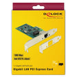 Delock Tarjeta PCI Express > 1 x adaptador de red LAN Gigabit