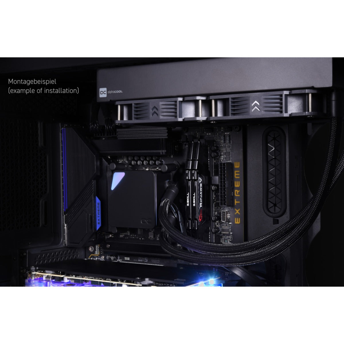 Alphacool core ocean t38 280 refrigeración por agua (negro)