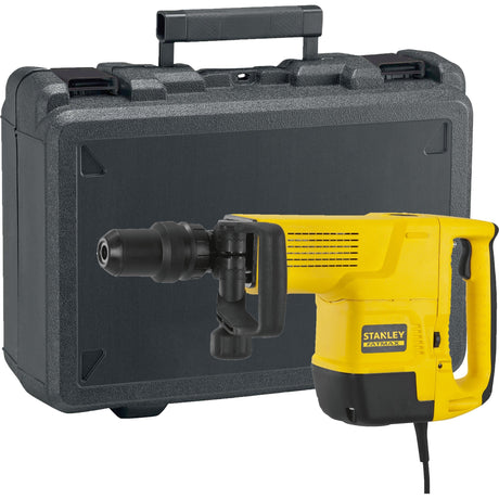 Martillo demoledor stanley fatmax 1600w sds-max (amarillo negro, con estuche)