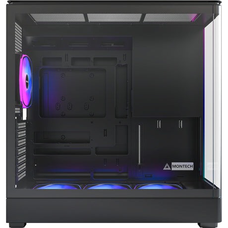 Carcasa torre midi montech king 45 pro (negro | 2x USB-A | 1x USB-C | RGB | ventana)