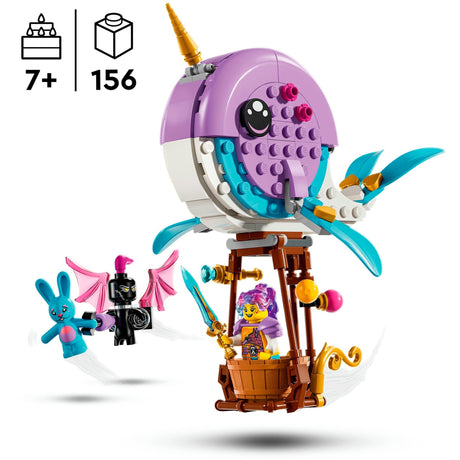 Lego dreamzzz - juguete de construcción en globo aerostático narval de Izzie (71472)