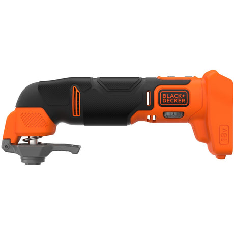 Herramienta multifunción multiherramienta oscilante black+decker bdcos18n-xj 18v (naranja negro, batería y cargador no incluidos)