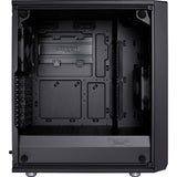 Carcasa de torre midi meshify c de diseño fractal (negro | 2x USB-A | vidrio templado)