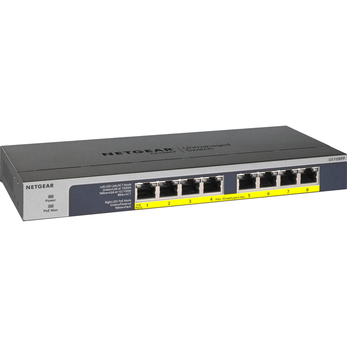 Conmutador netgear gs108pp